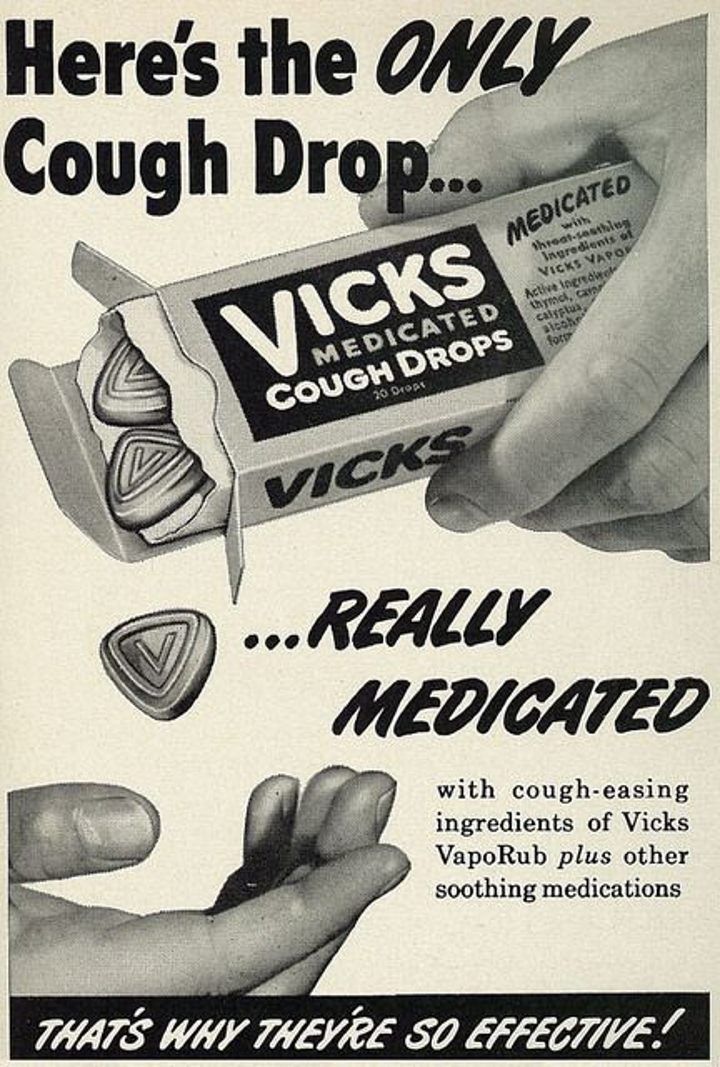 Таблетки от кашля Vicks Medicated Cough Drops